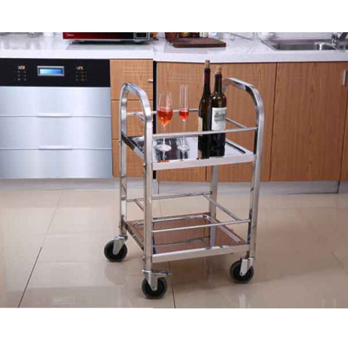 Stainless Steel Trolley 2 tier (500x500x950)