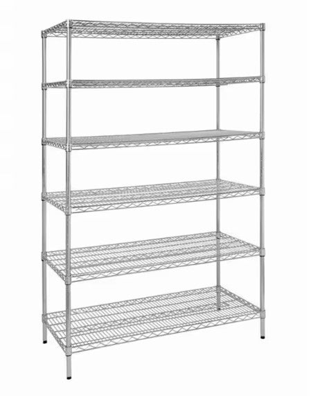 Eurowire Chrome Plated Shelving Set (6 Shelf, 1800x500x350)