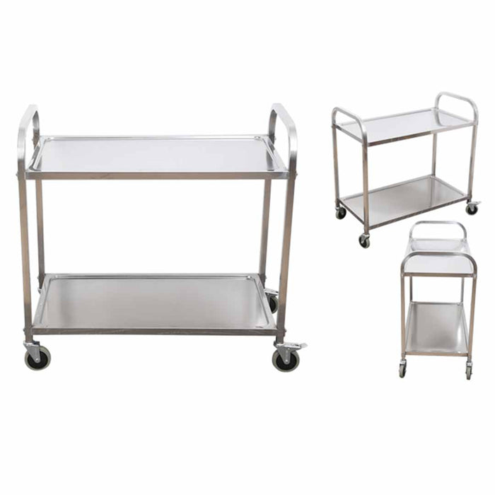 Stainless Steel Utility Trolley 2 tier (750x400x830)