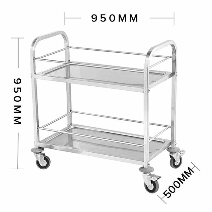 Stainless Steel Trolley 2 tier (950x500x950)