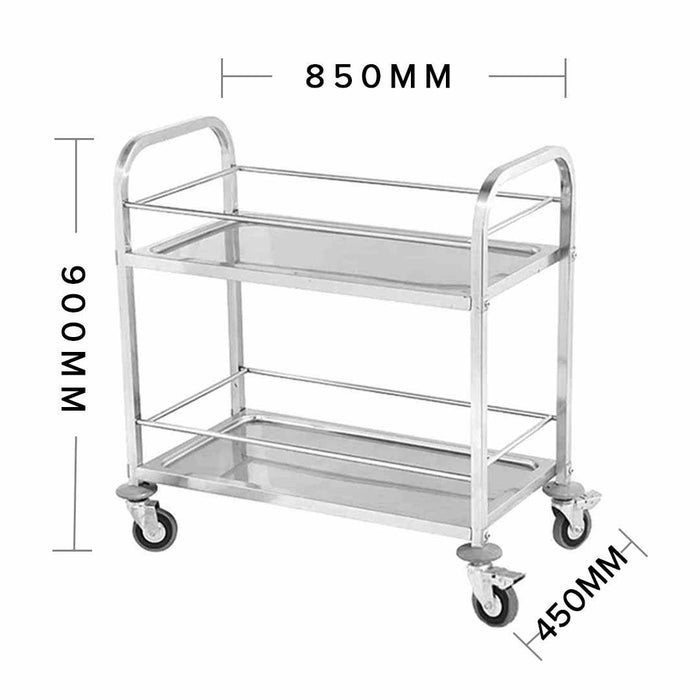 Stainless Steel Trolley 2 tier (850x450x900)