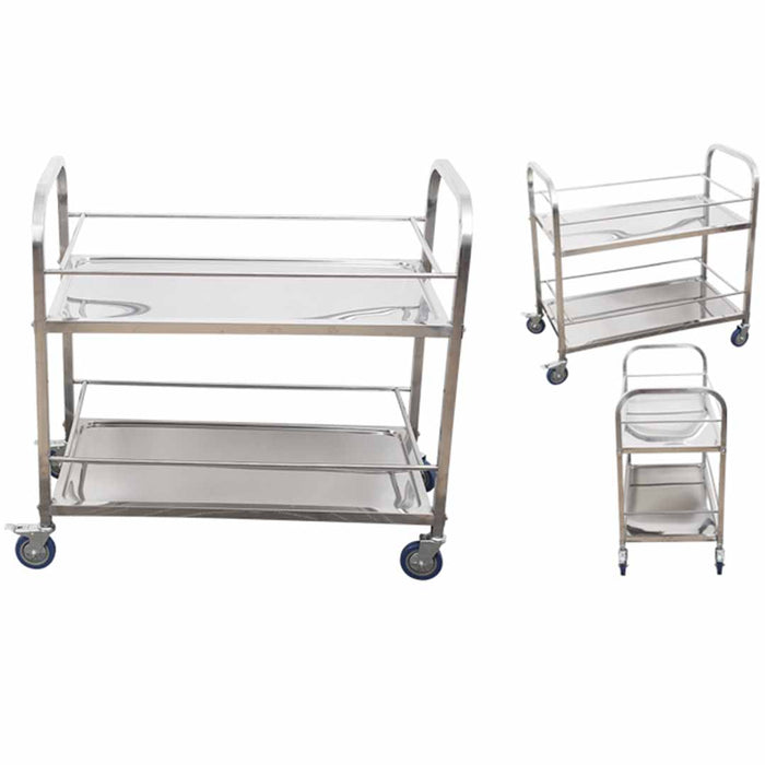 Stainless Steel Trolley 2 tier (750x400x850)