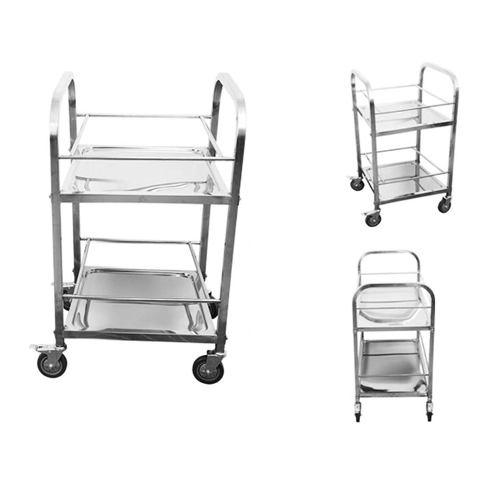 Stainless Steel Trolley 2 tier (500x500x950)