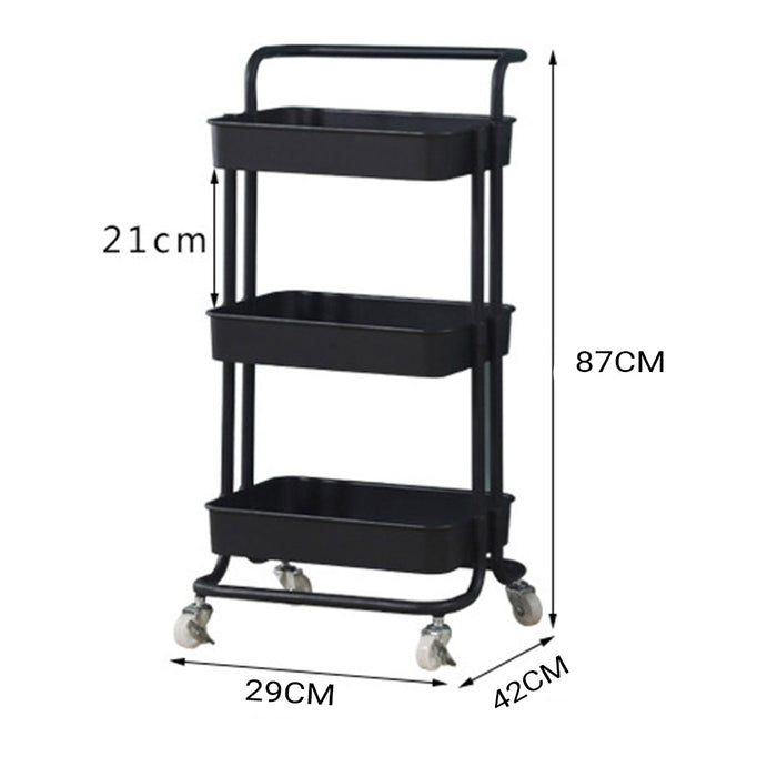 Trolley 3 tier (black)