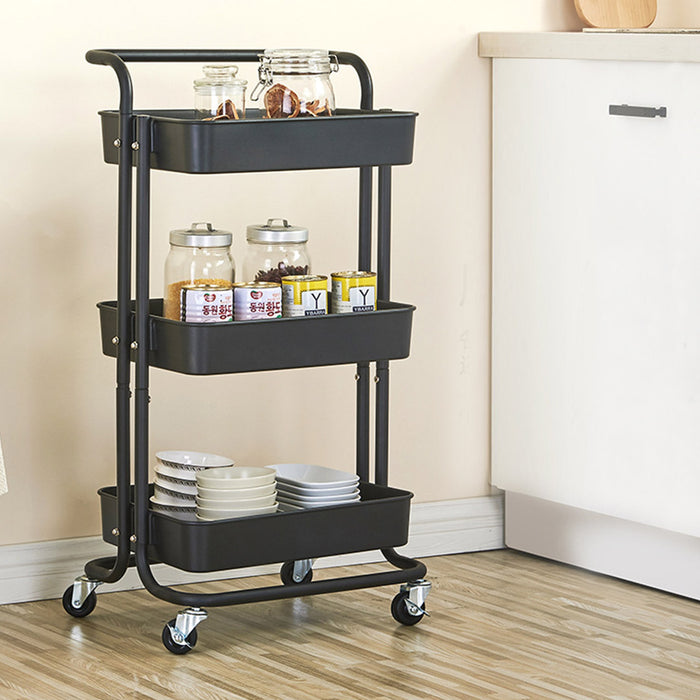 Trolley 3 tier (black)