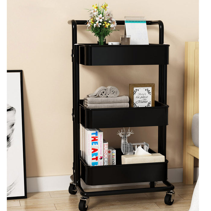 Trolley 3 tier (black)