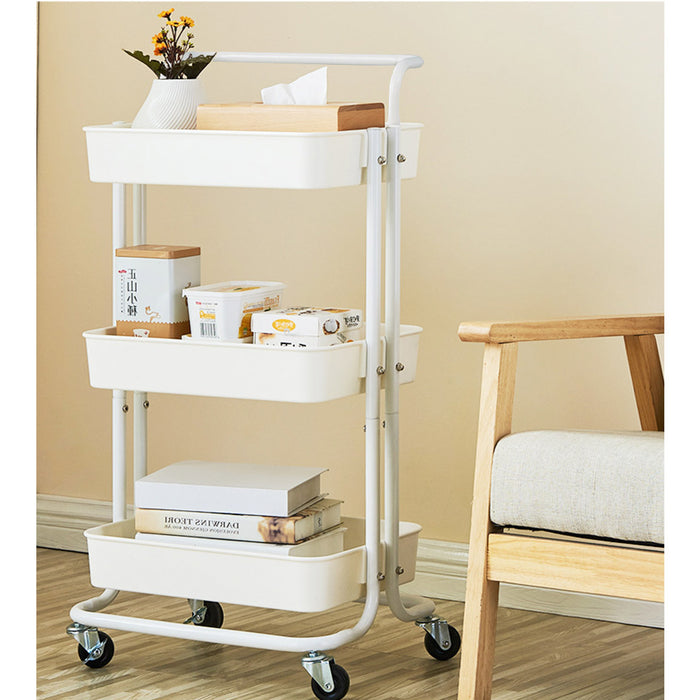 Trolley 3 tier (white)