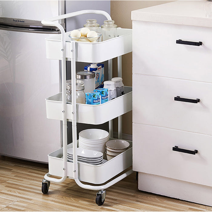 Trolley 3 tier (white)