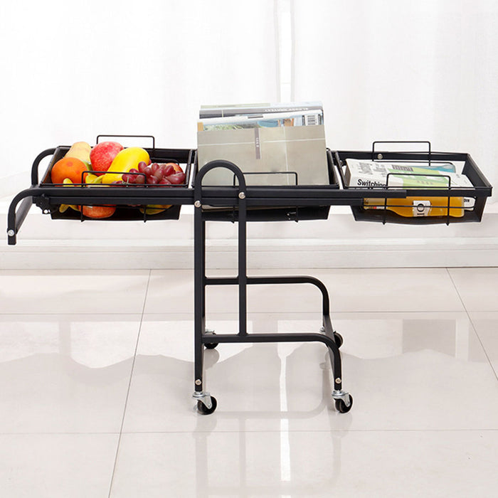 Kitchen Cart 3 tier (Adjustable) Black