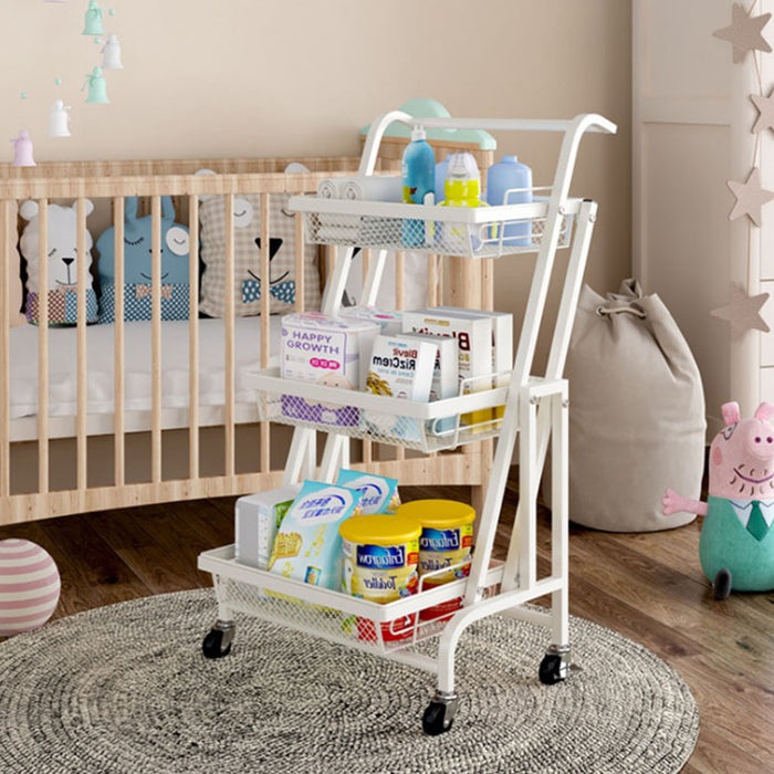 Kitchen Cart 3 tier (Adjustable) White