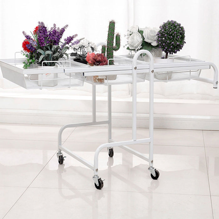 Kitchen Cart 3 tier (Adjustable) White