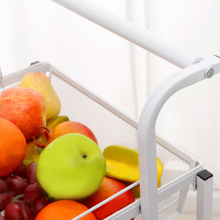 Kitchen Cart 3 tier (Adjustable) White