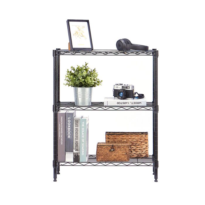 Eurowire Shelving Set (3 Shelf 750x600x300) (Black)