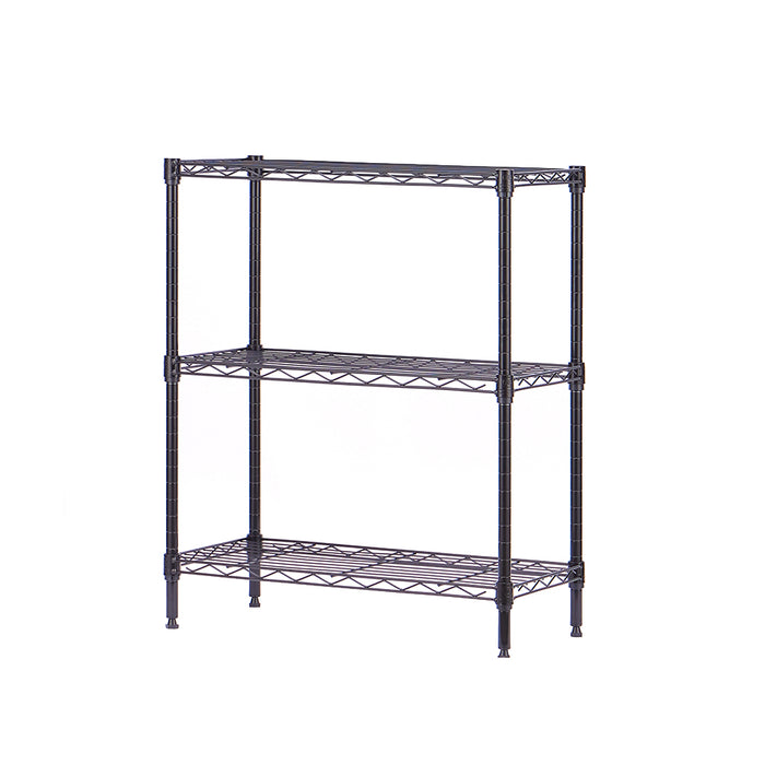 Eurowire Shelving Set (3 Shelf 750x600x300) (Black)