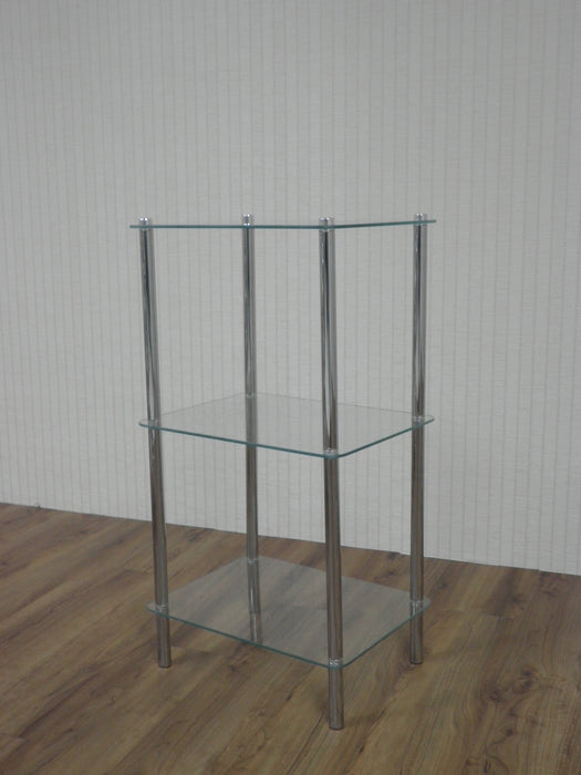 Rectangle display stand 3 tier (glass)