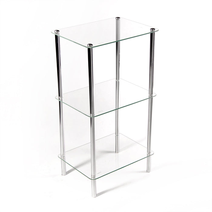 Rectangle display stand 3 tier (glass)